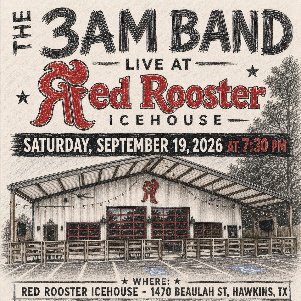 The 3am Band Live at Red Rooster IceHouse
